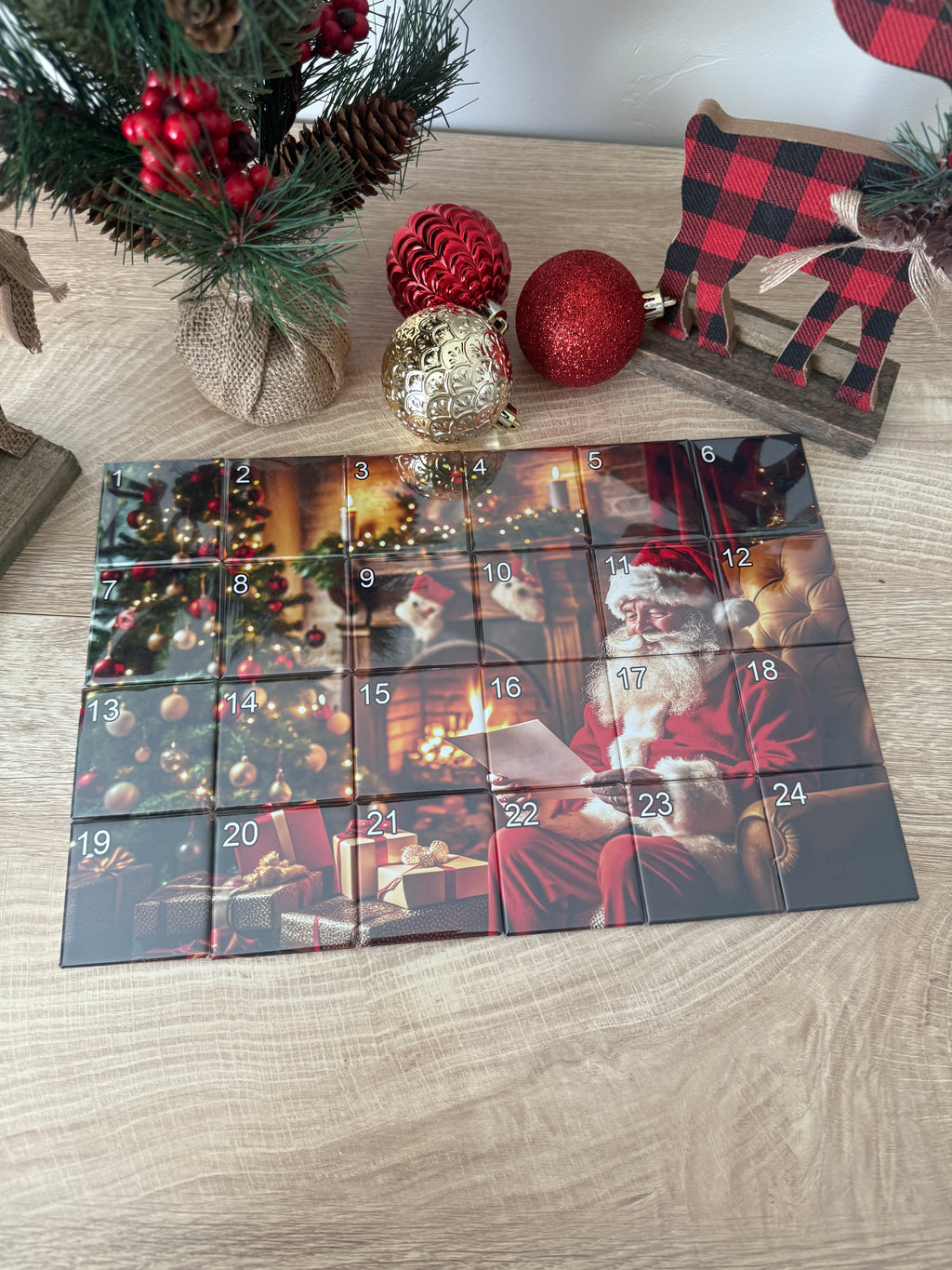24 pc. Santa Advent Calendar