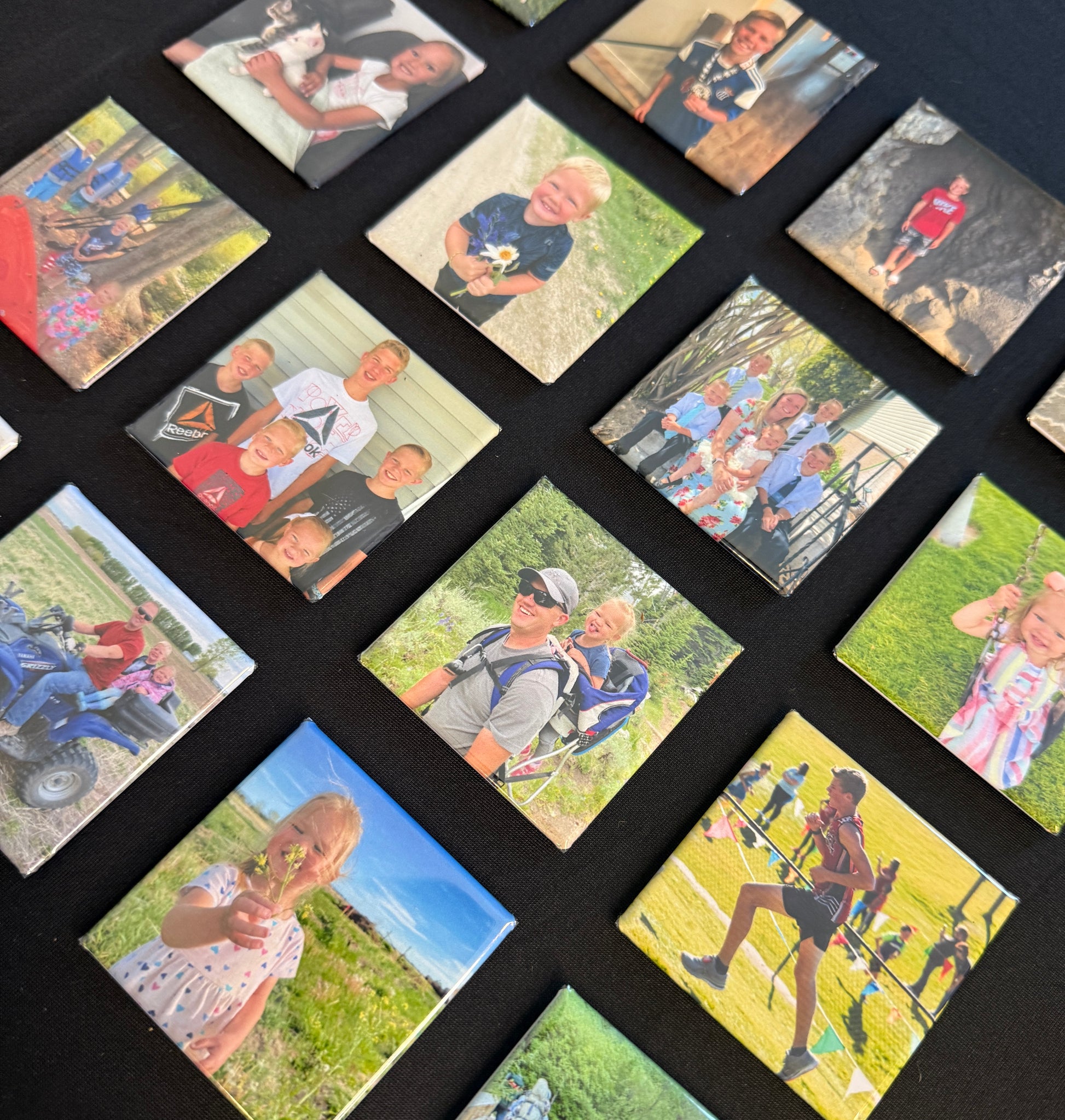 2" Square Photo Magnets - Set of 9