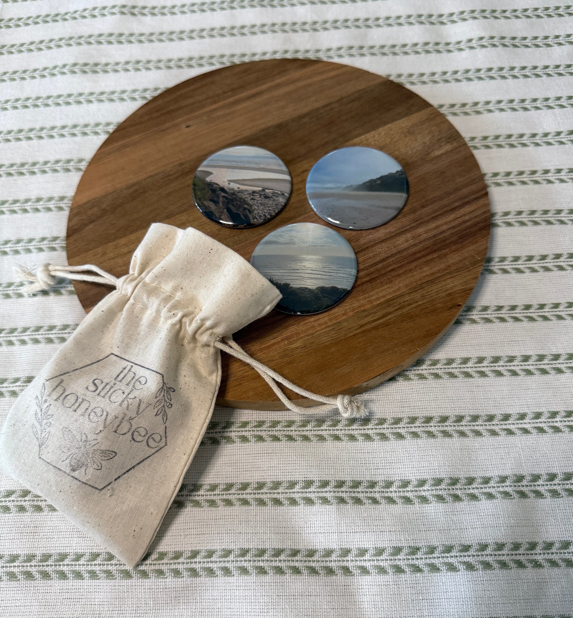 2.25" Round Photo Magnets - Set of 9