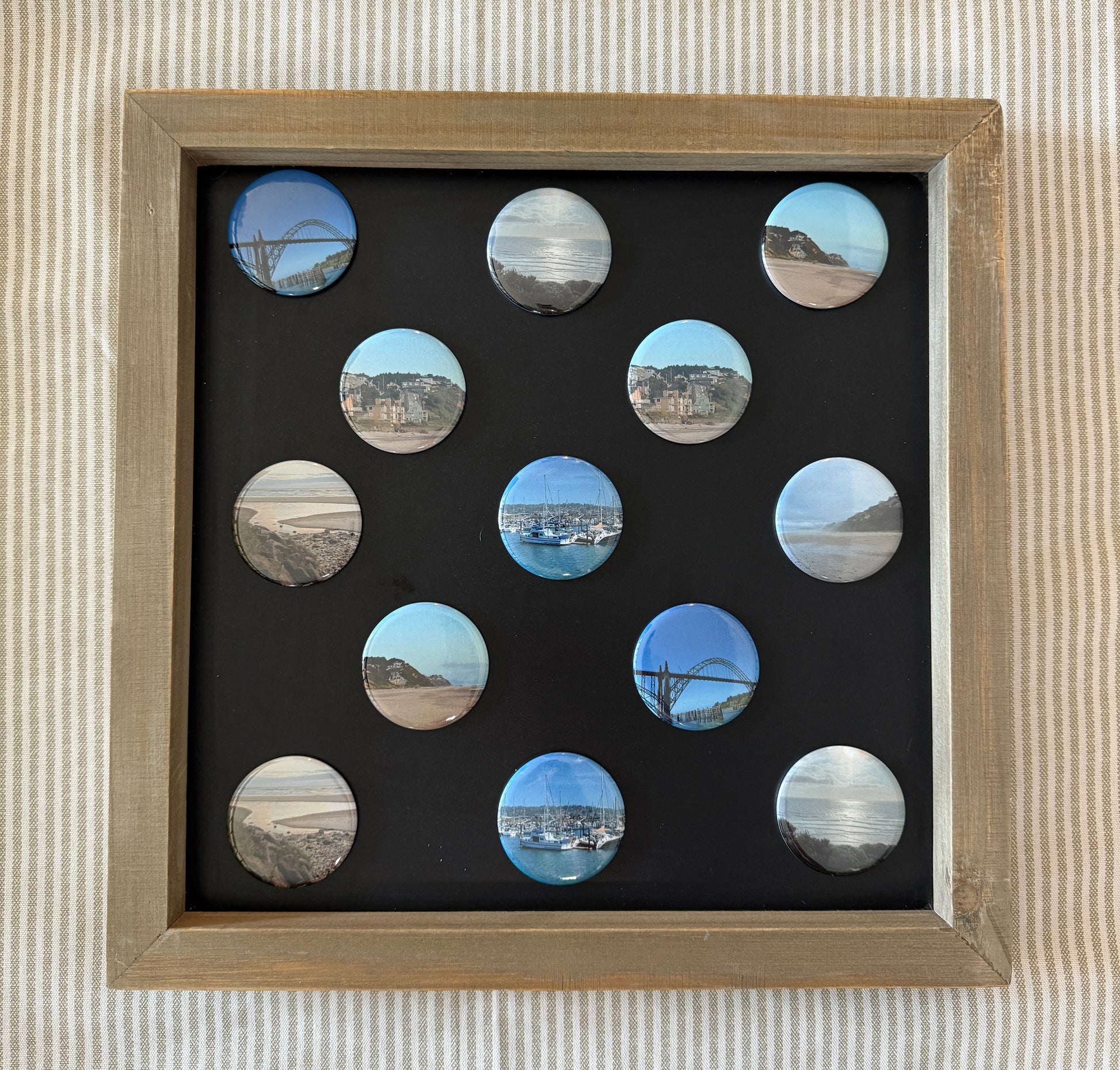 2.25" Round Photo Magnets - Set of 9
