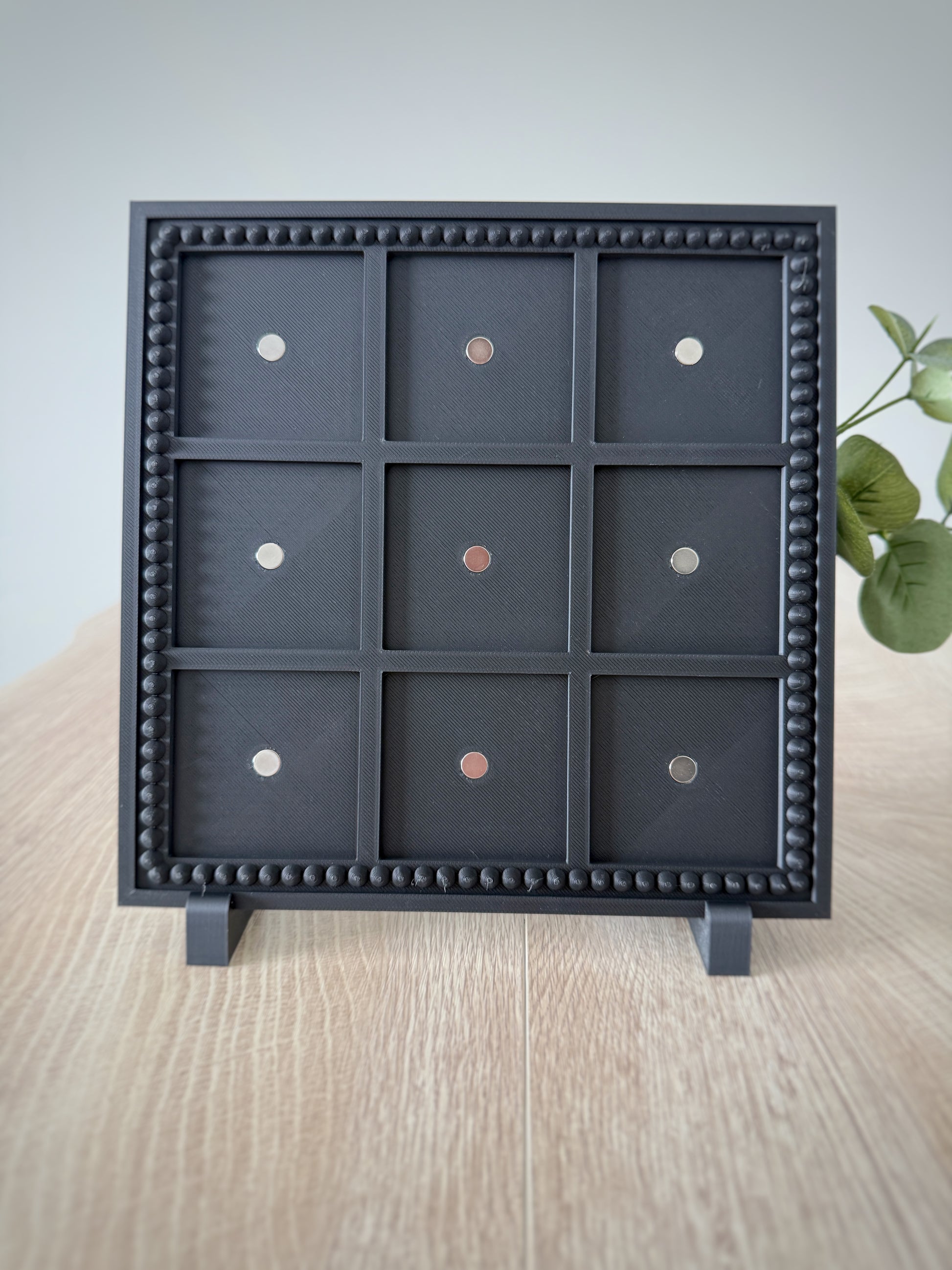Complete Set - 9 Custom Photo Magnets + Magnetic Frame