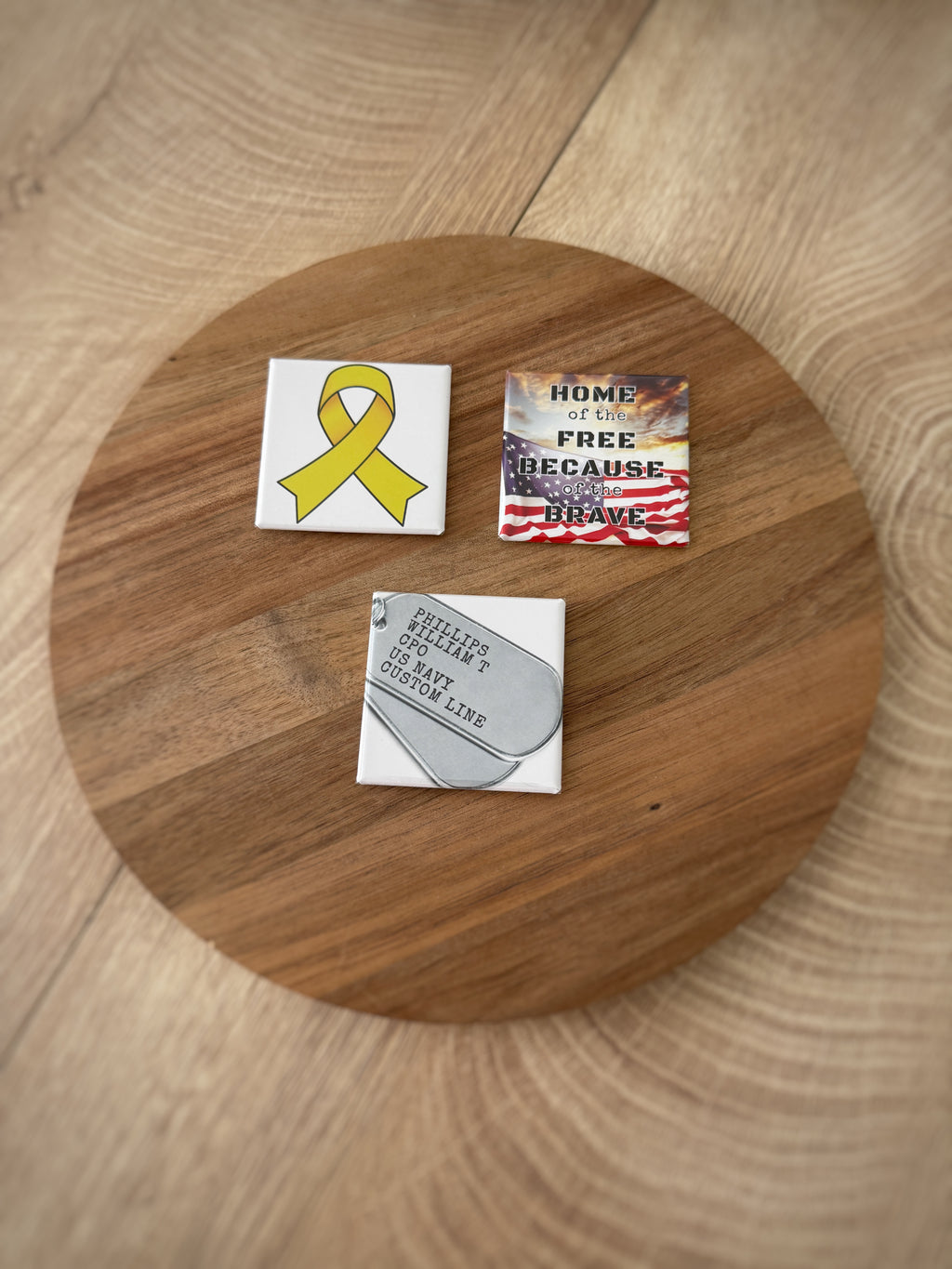 Military Deployment Countdown Frame with Number Magnets