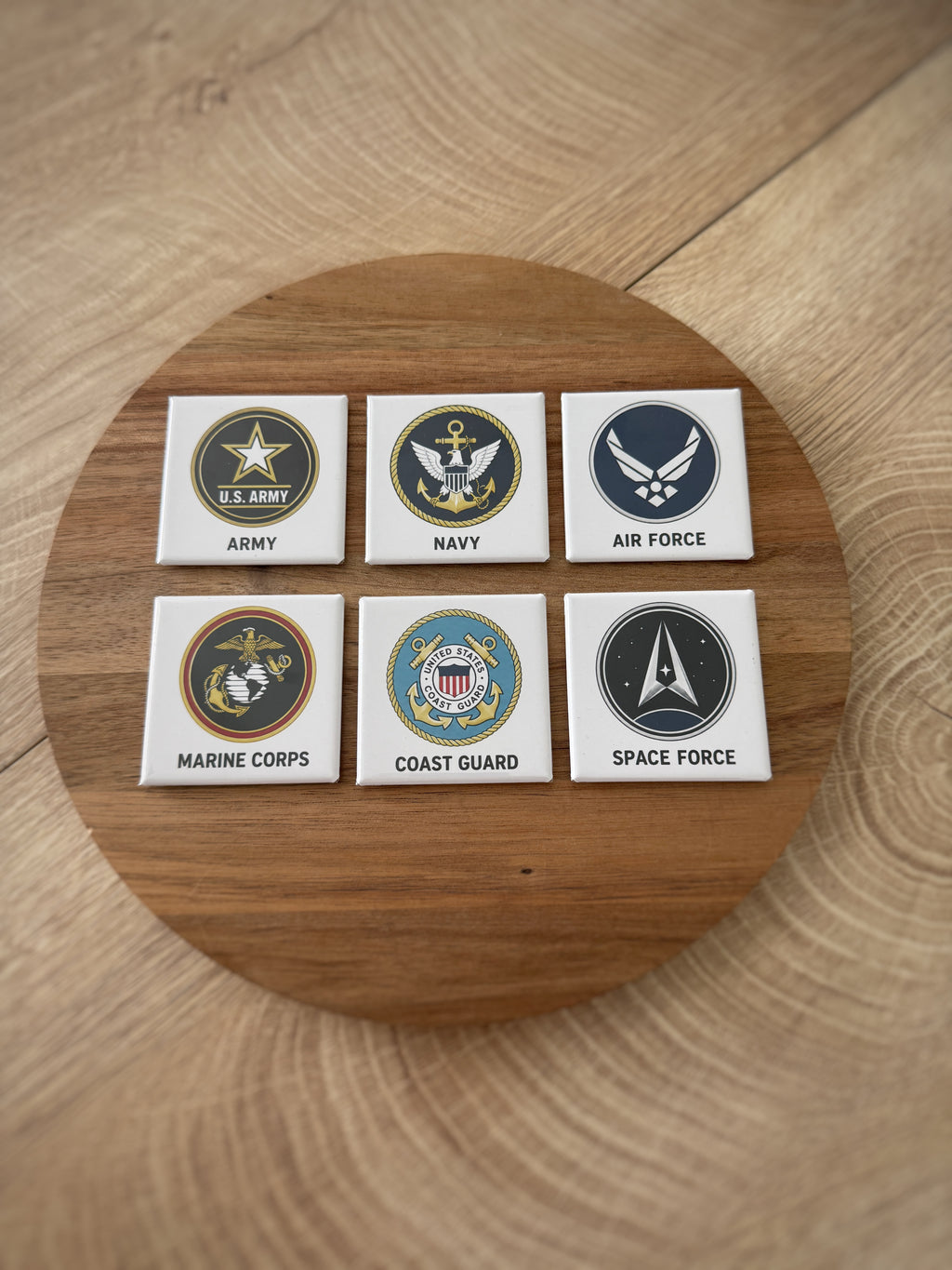 Military Deployment Countdown Frame with Number Magnets