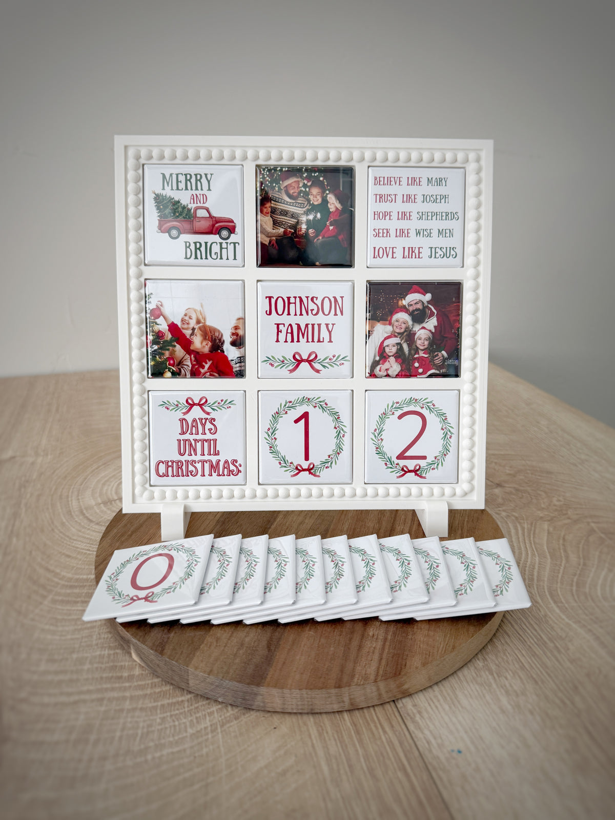Christmas Countdown Frame  |  Custom Frame with Countdown Magnets