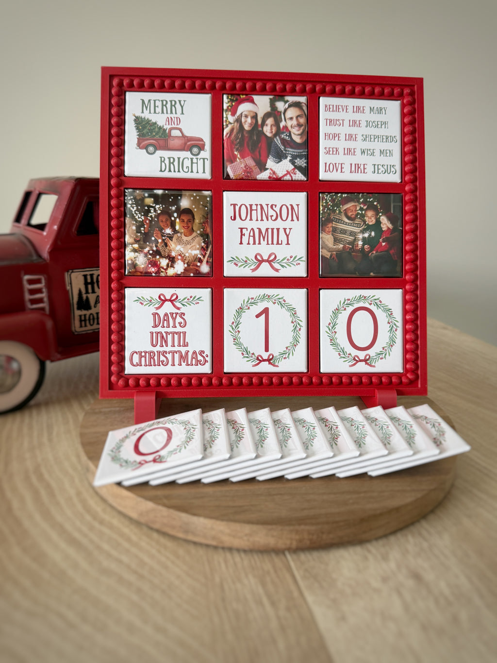 Christmas Countdown Frame  |  Custom Frame with Countdown Magnets