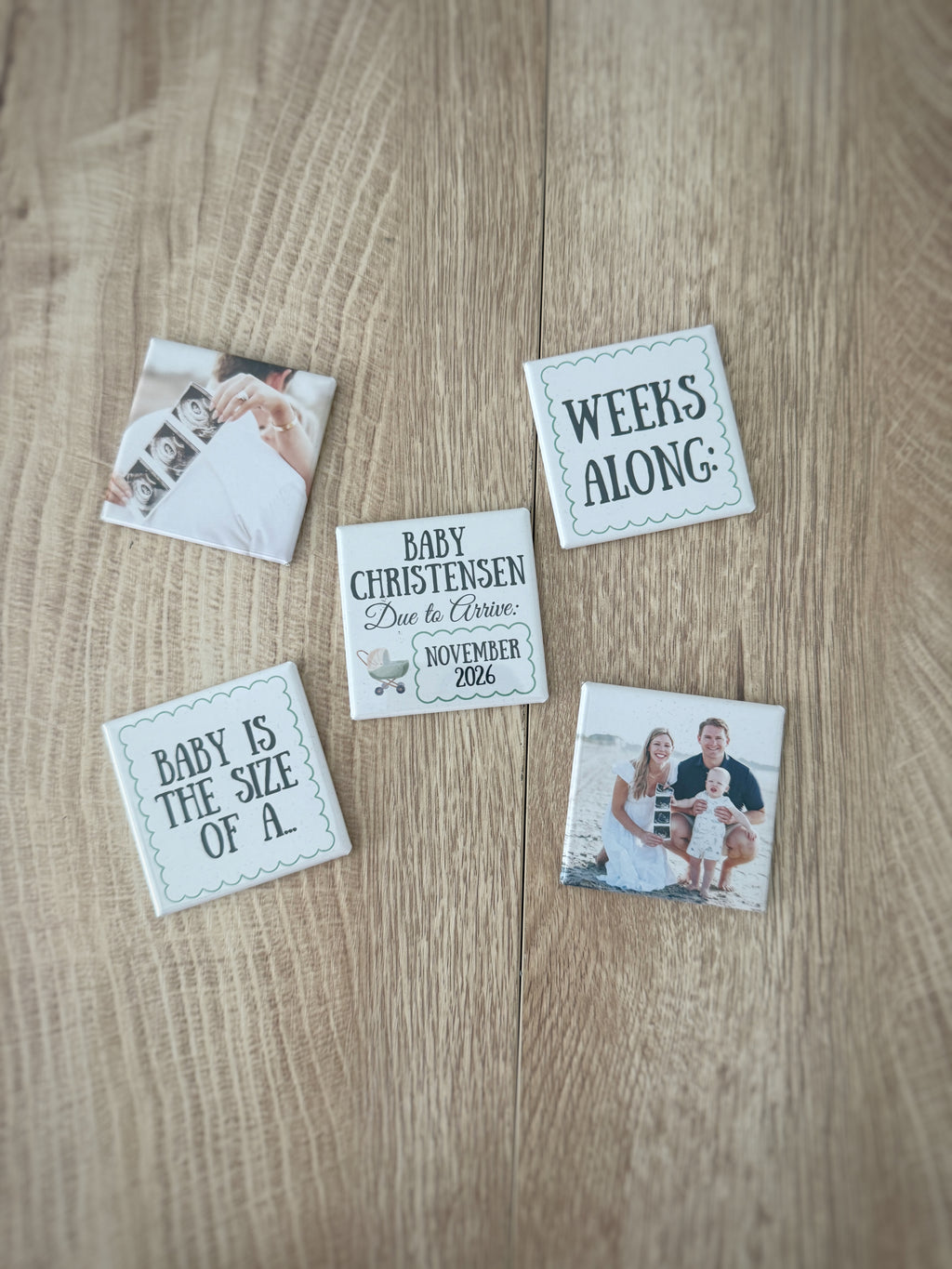 Pregnancy Countdown Frame with Number Magnets | Pregnancy Tracker