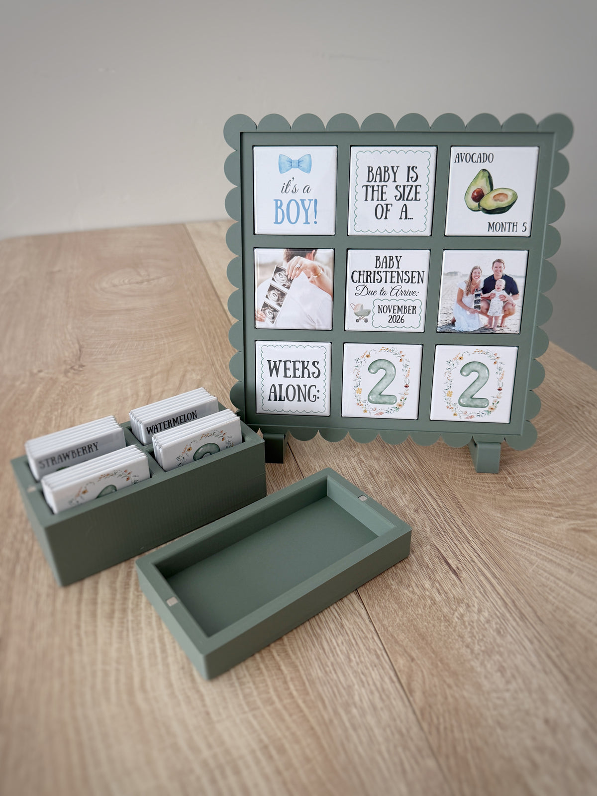 Pregnancy Countdown Frame with Number Magnets | Pregnancy Tracker