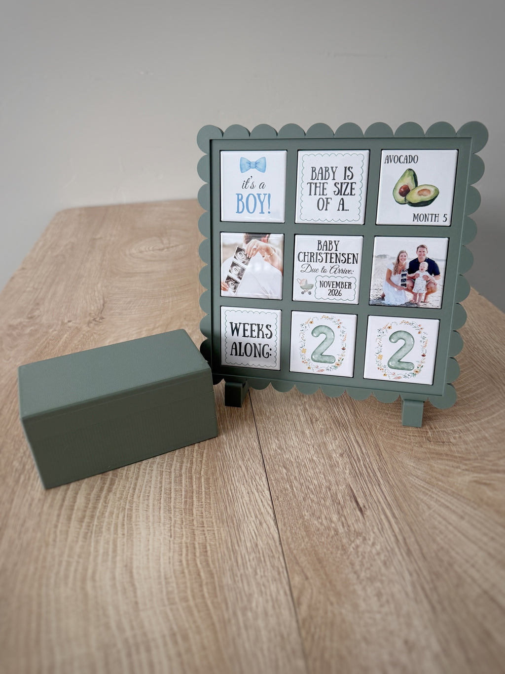 Pregnancy Countdown Frame with Number Magnets | Pregnancy Tracker