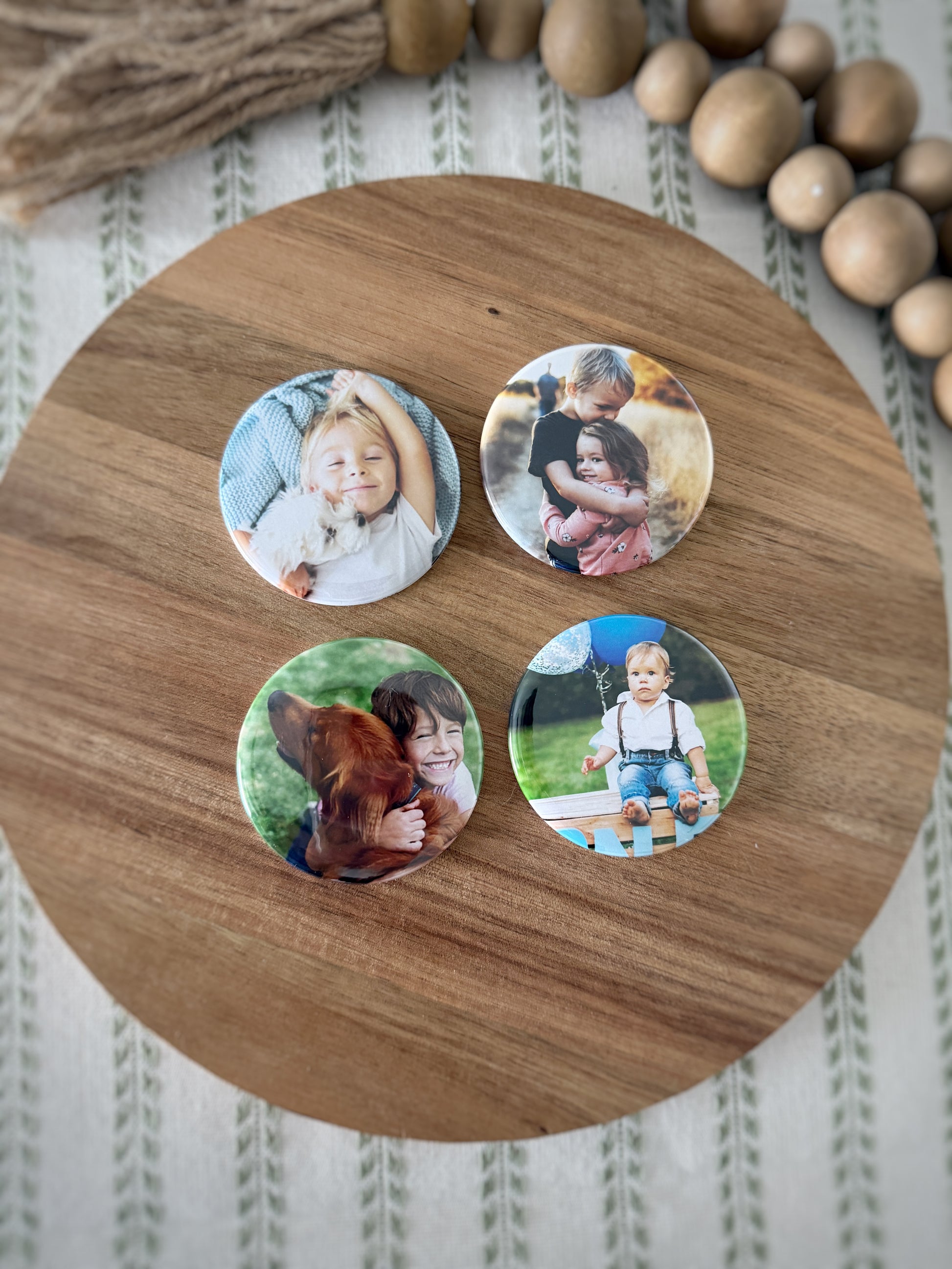 Round Photo Magnets